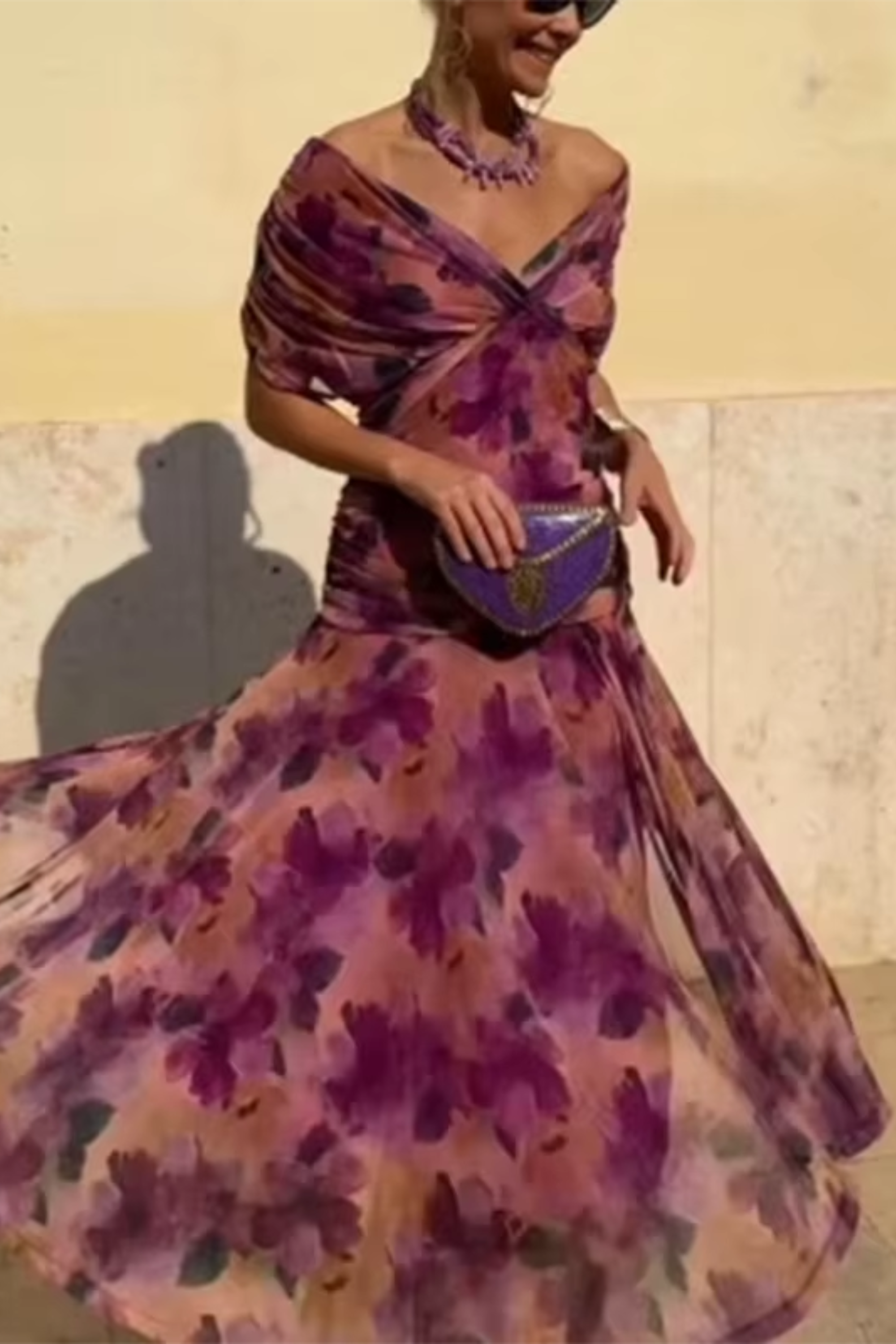 Louise | Elegant V-Neck Maxi Dress