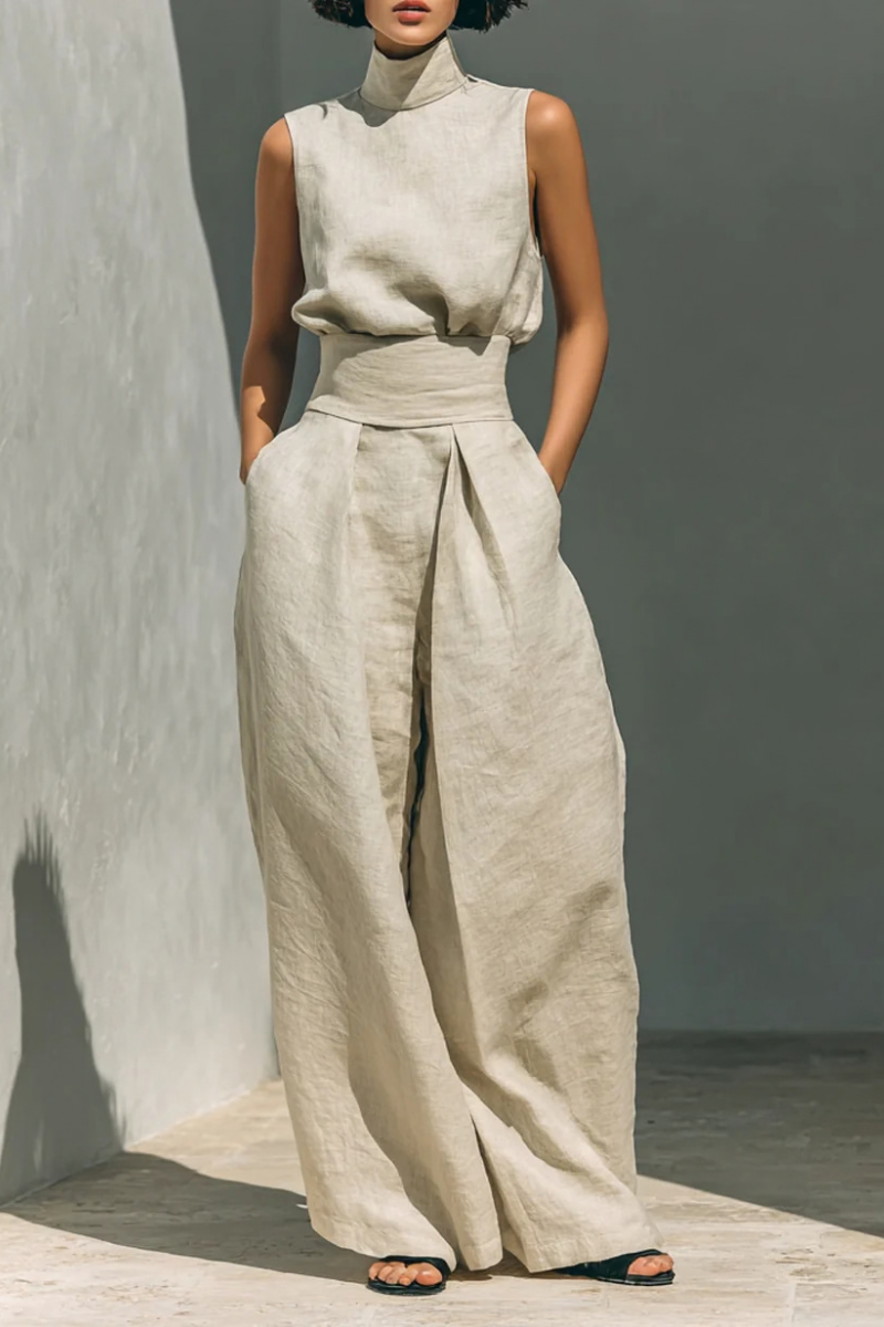 Nerina | Sleeveless Wide-Leg Jumpsuit