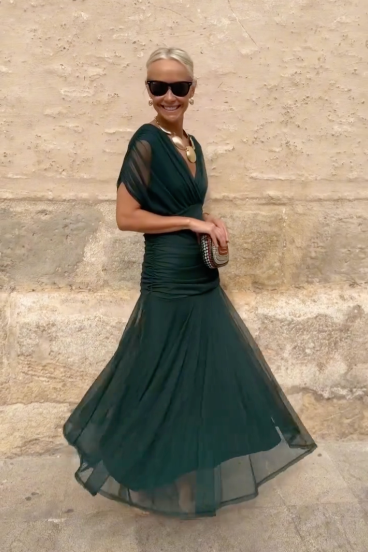 Louise | Elegant V-Neck Maxi Dress