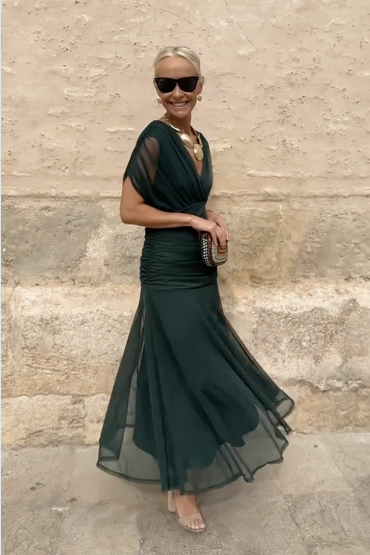 Louise | Elegant V-Neck Maxi Dress