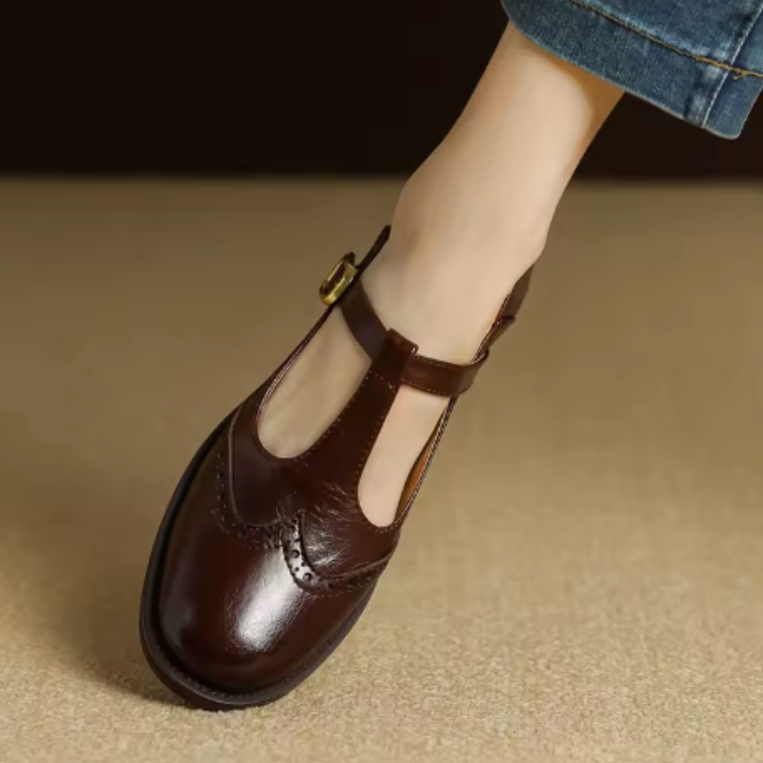 HARPER – VINTAGE T-STRAP MARY JANE FLATS