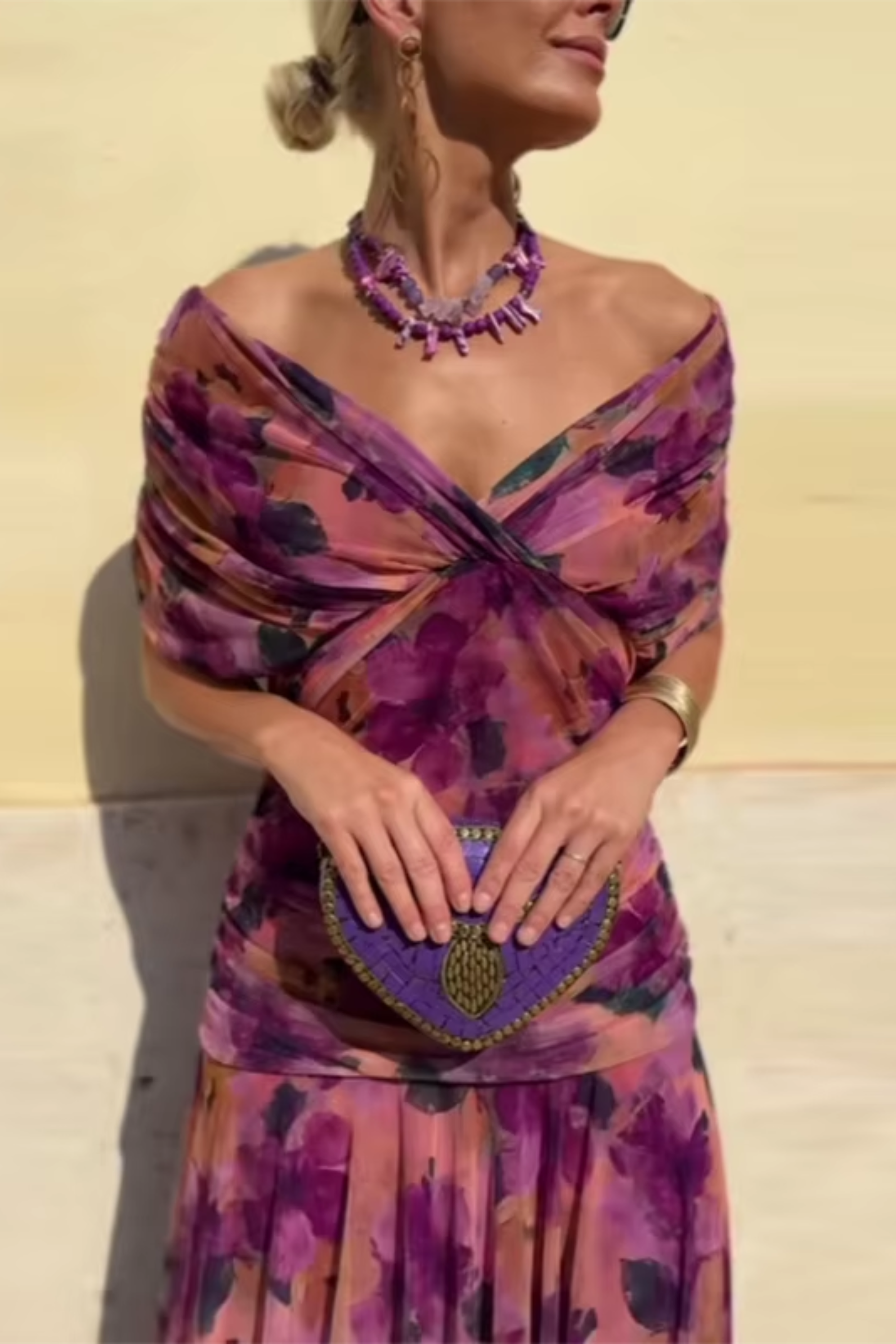 Louise | Elegant V-Neck Maxi Dress