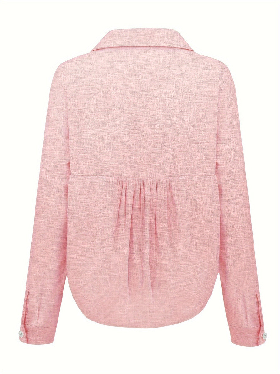 Evie – Long Sleeve Linen Shirt