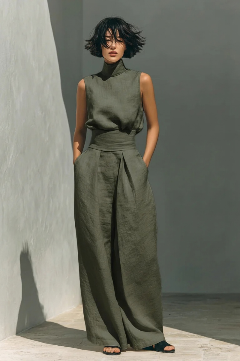 Nerina | Sleeveless Wide-Leg Jumpsuit