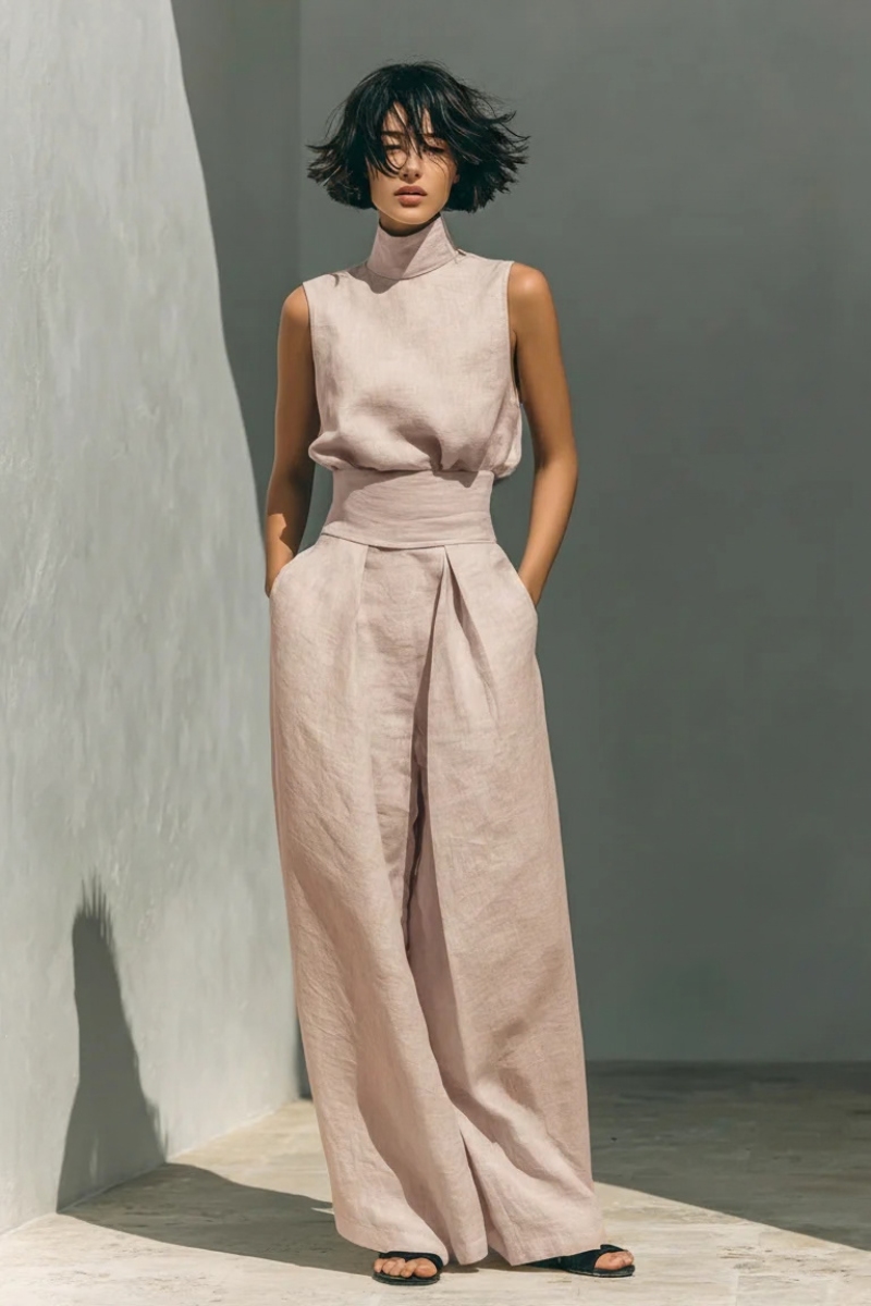 Nerina | Sleeveless Wide-Leg Jumpsuit