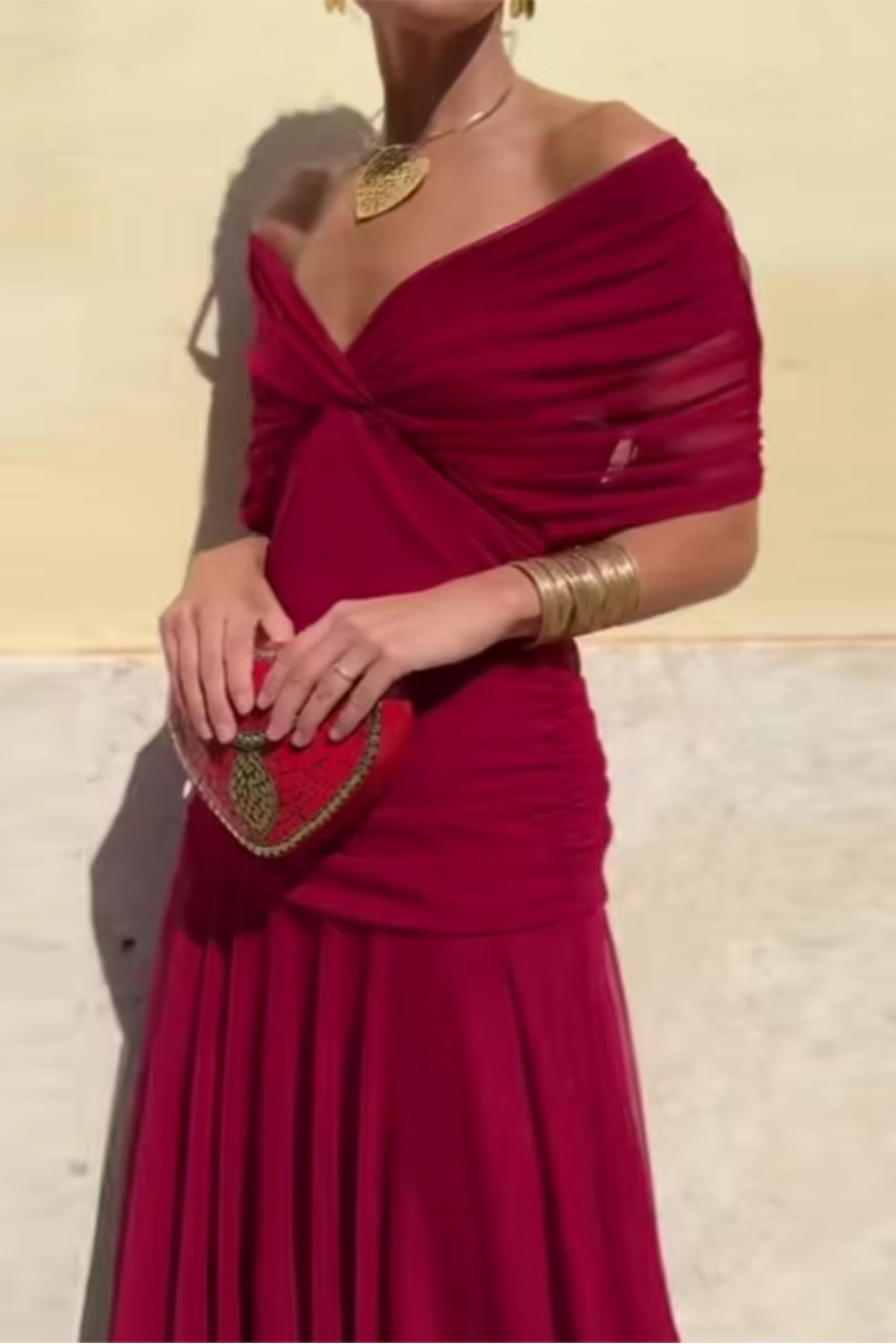Louise | Elegant V-Neck Maxi Dress
