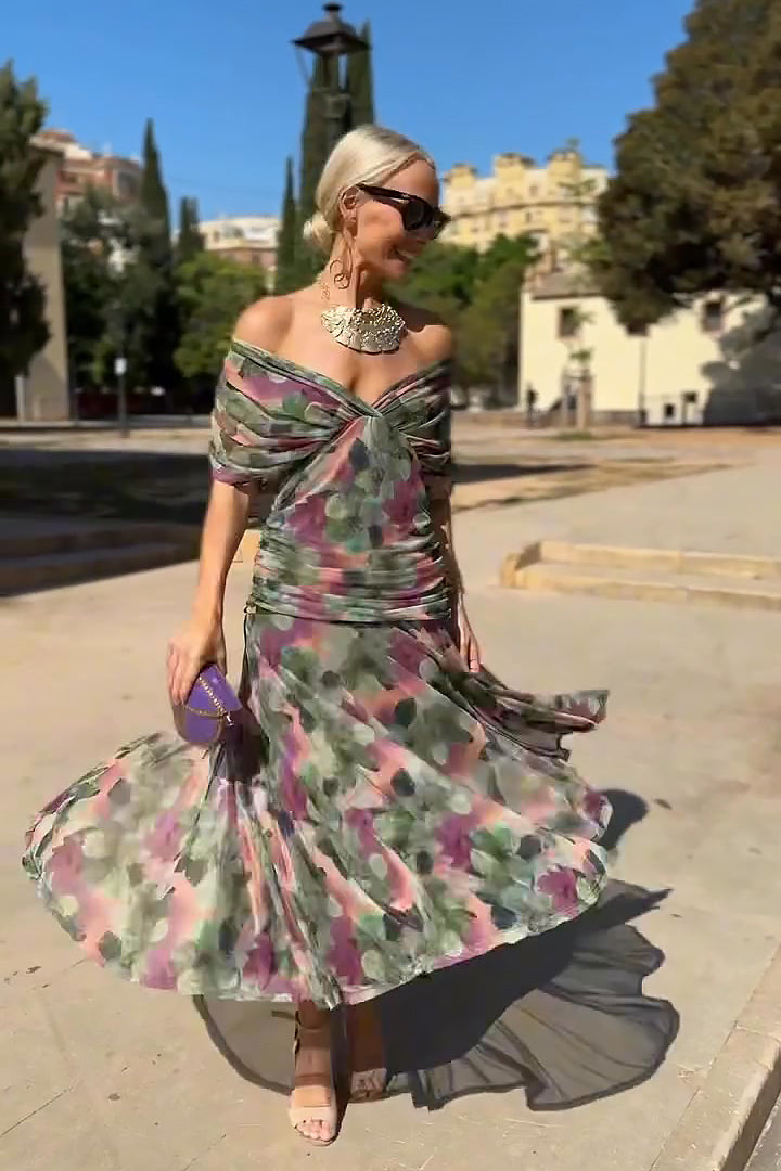 Louise | Elegant V-Neck Maxi Dress