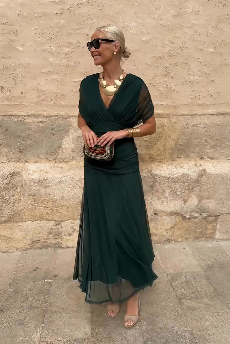 Louise | Elegant V-Neck Maxi Dress
