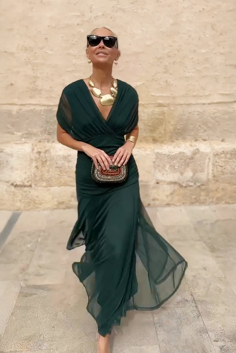 Louise | Elegant V-Neck Maxi Dress