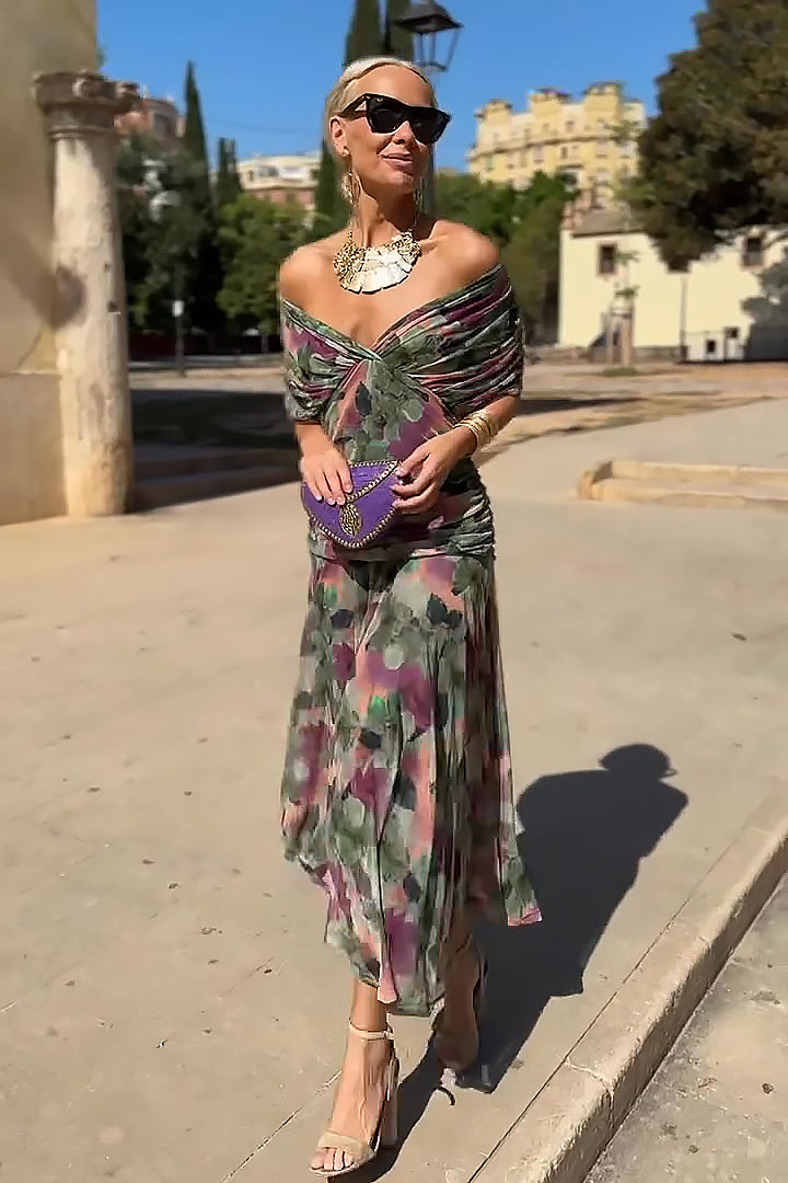 Louise | Elegant V-Neck Maxi Dress