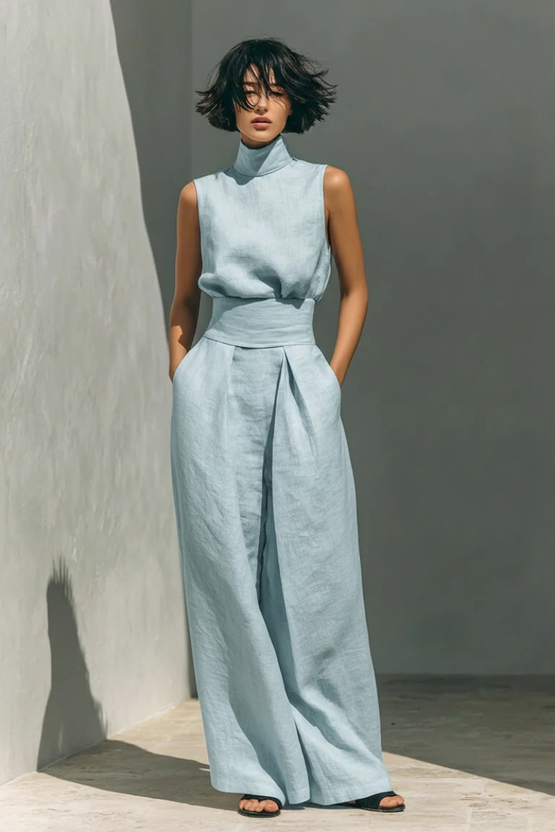 Nerina | Sleeveless Wide-Leg Jumpsuit