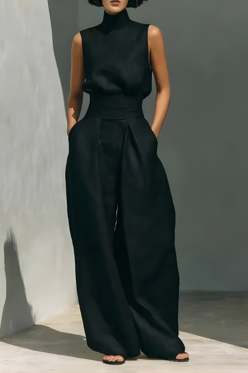 Nerina | Sleeveless Wide-Leg Jumpsuit
