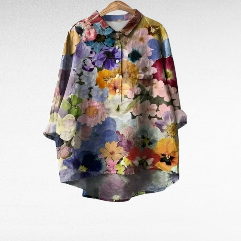Élodie | Elegant Summer Blouse in Linen