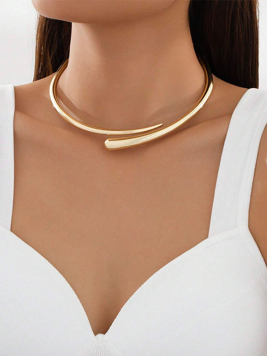 Heaven | Open Drop Shaped Choker Necklace