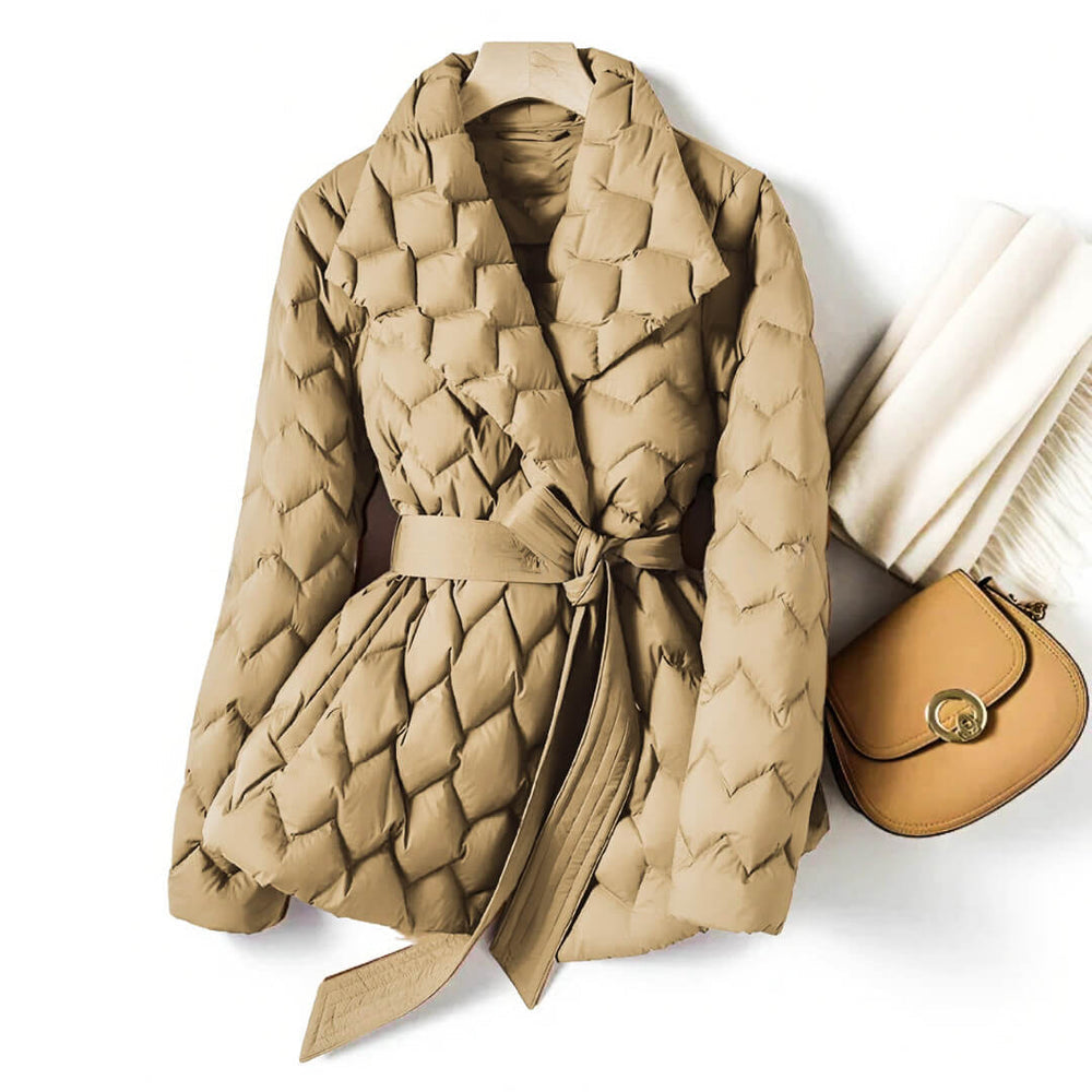 DANIELLE – BELTED QUILTED COAT