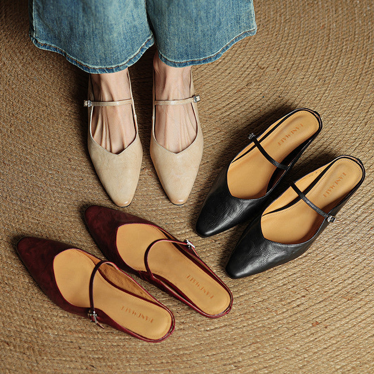 Mule in Genuine Leather Orella