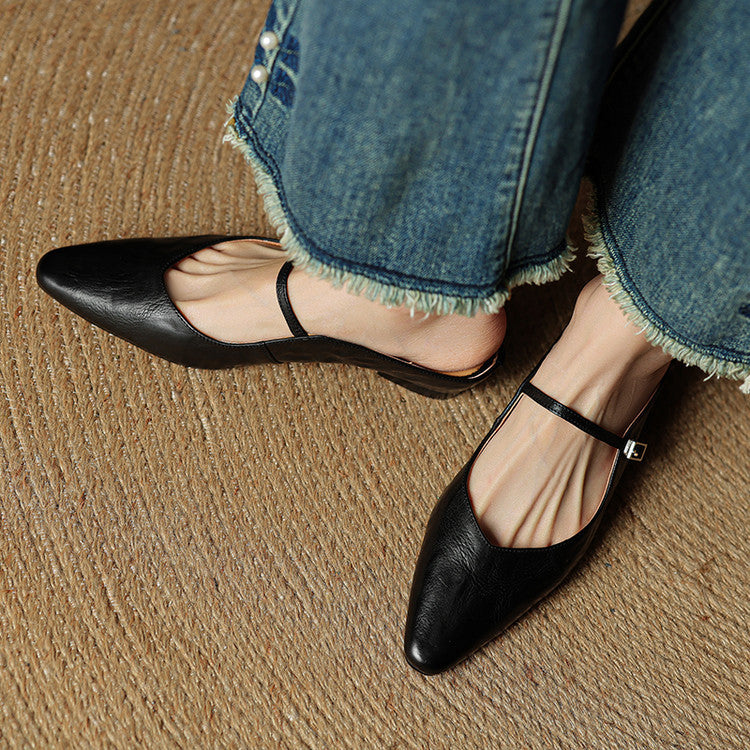 Vintage Leather Mules
