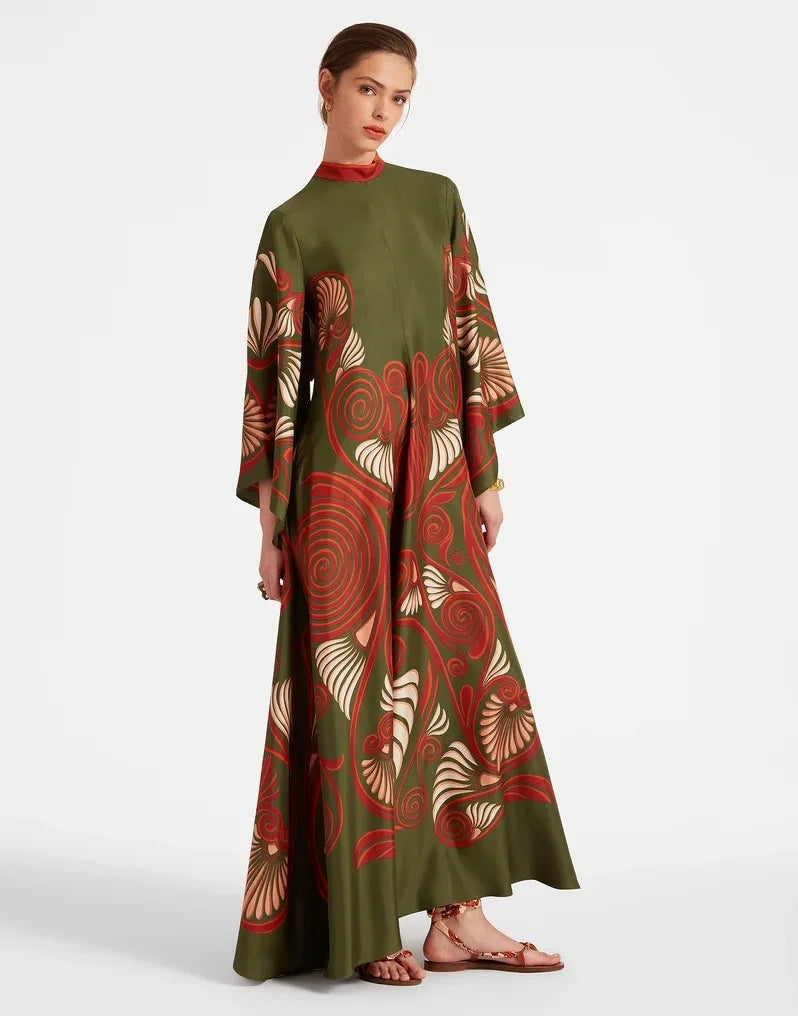 Sculpted Elegance™ Floral Maxi Dress