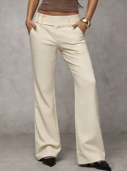 Elowra - Tailored Flared Suit Trousers