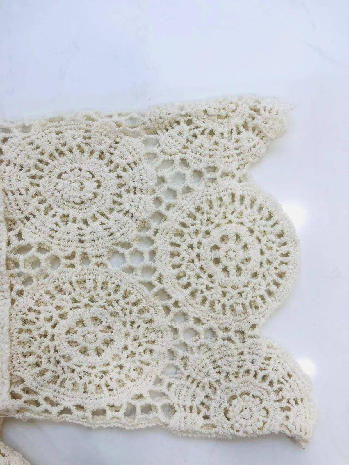 Women's Crochet Lace Beach Cover Up | Lightweight Boho Swimsuit Layering Top