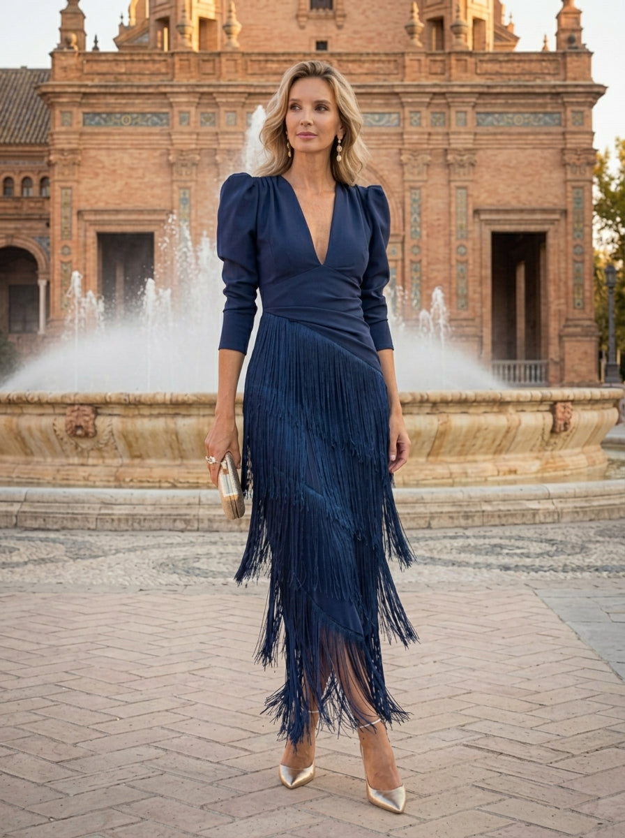 Women's Lightweight Maxi Dress | Elegant Cascading Summer Dress