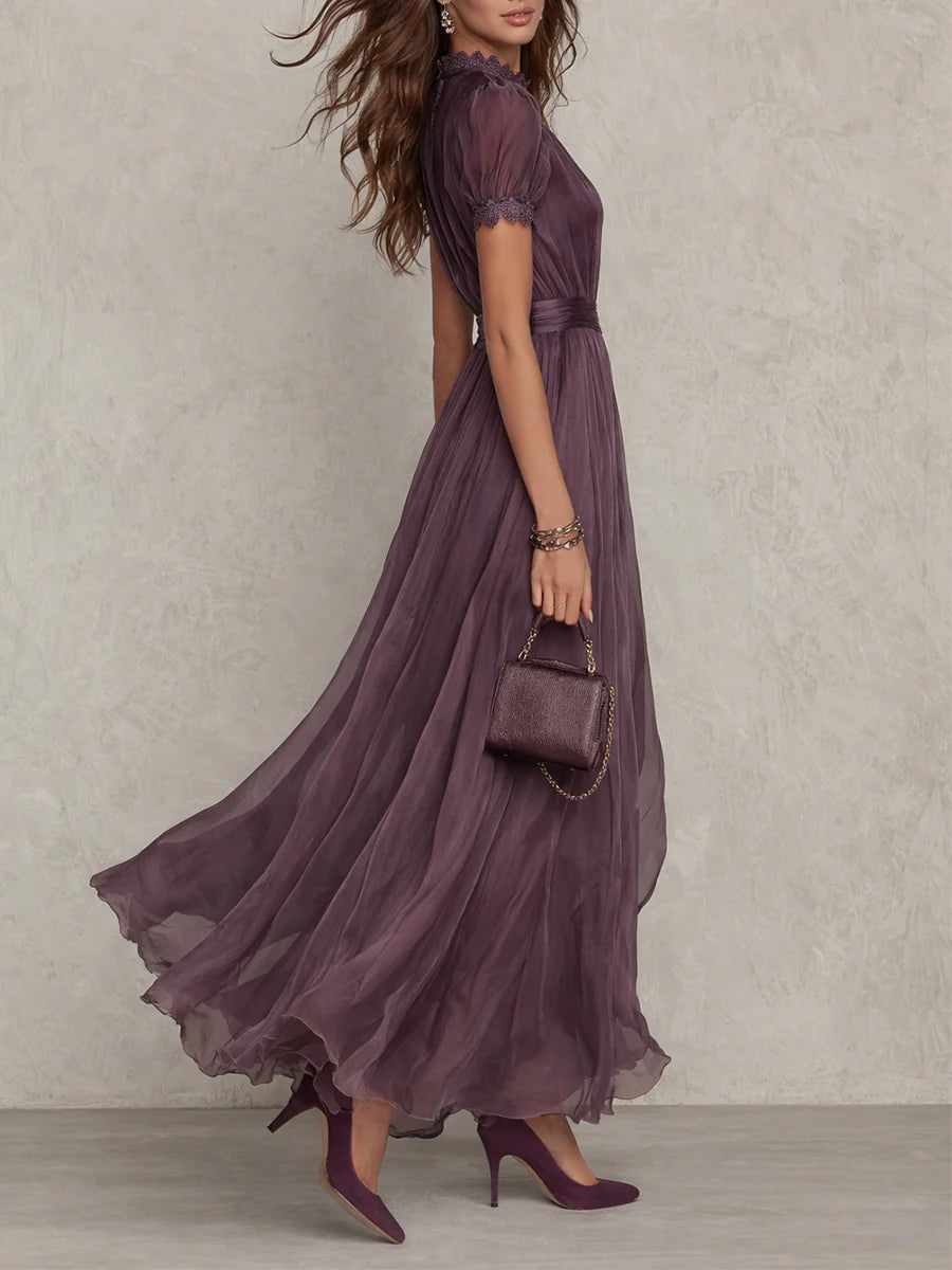 Ashley | Elegant Vintage Chiffon Maxi Dress