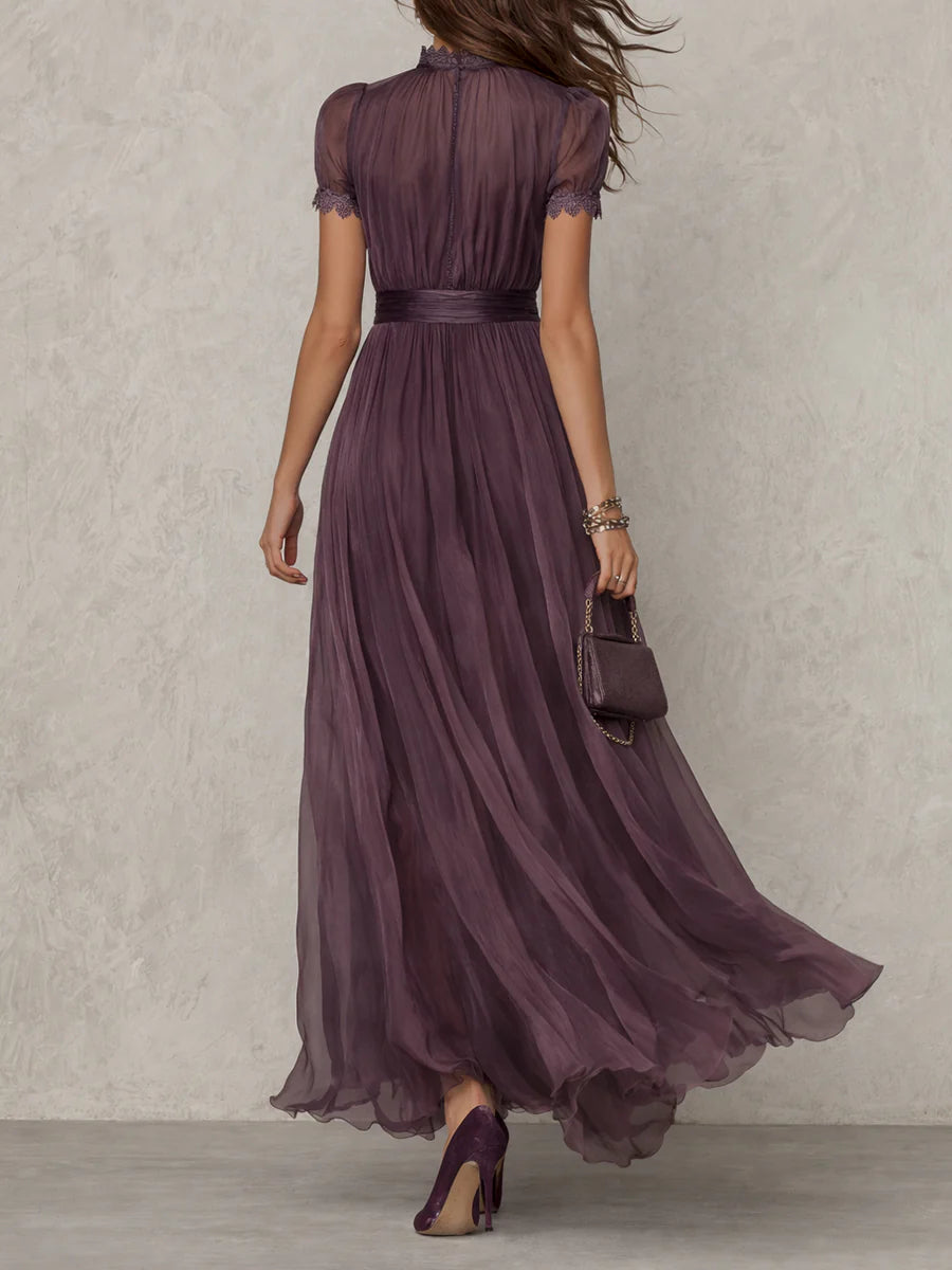 Ashley | Elegant Vintage Chiffon Maxi Dress