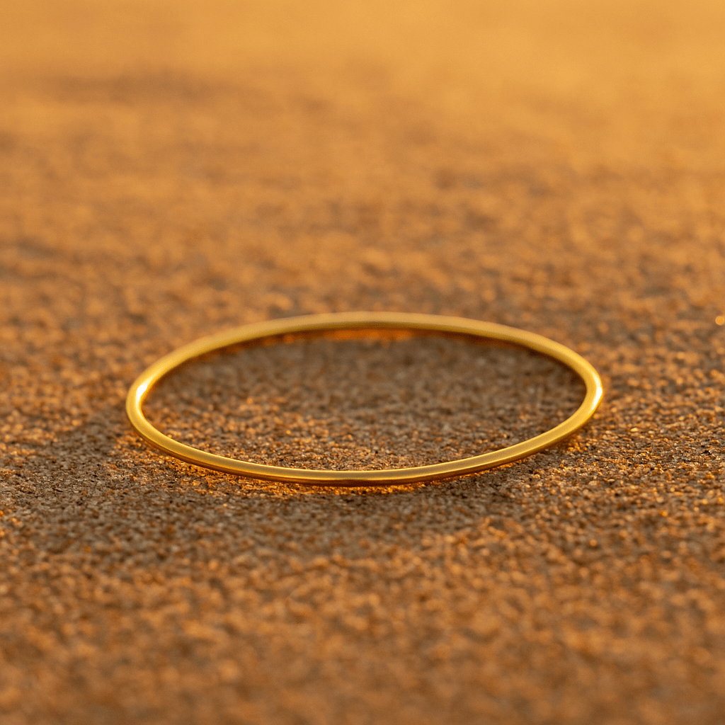 Livorno Bracelet – Thin bracelet plated in 18k gold, silver, or rose gold