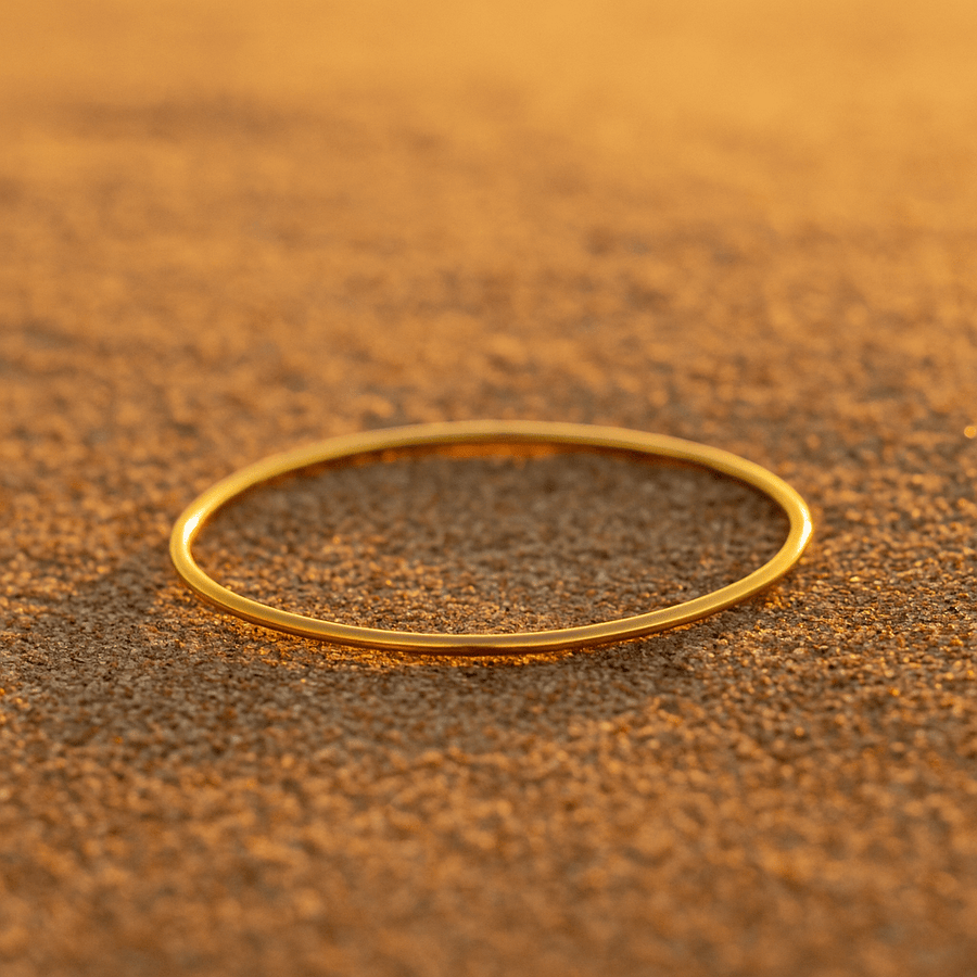 Livorno Bracelet – Thin bracelet plated in 18k gold, silver, or rose gold