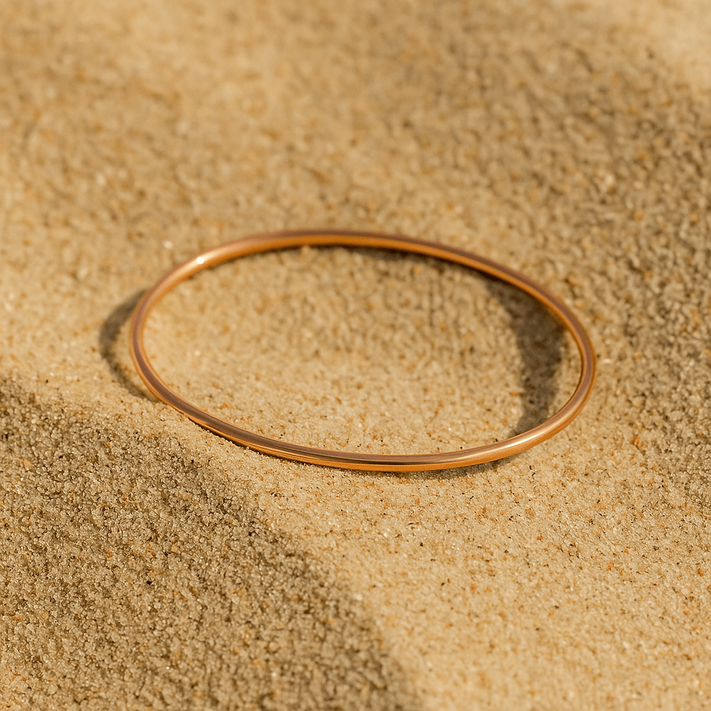 Livorno Bracelet – Thin bracelet plated in 18k gold, silver, or rose gold