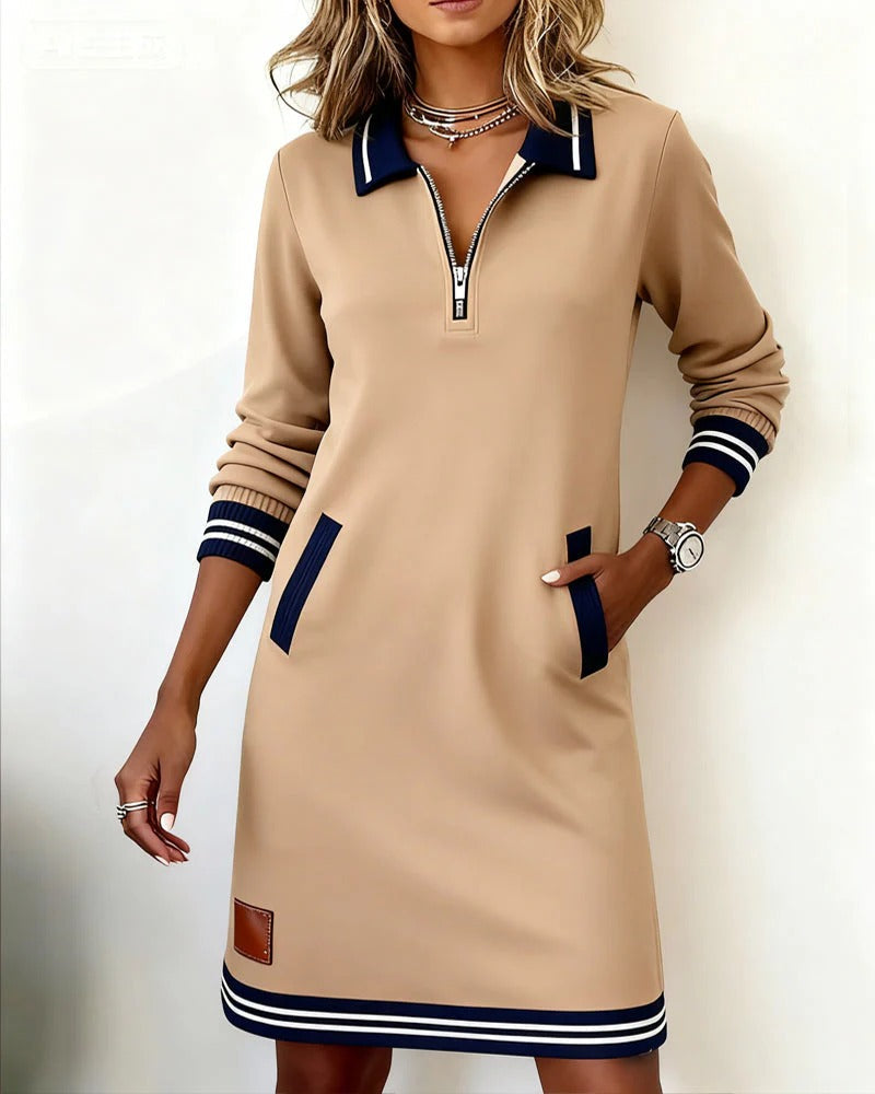 Nadege - Feminine Sporty-Chic Style Dress