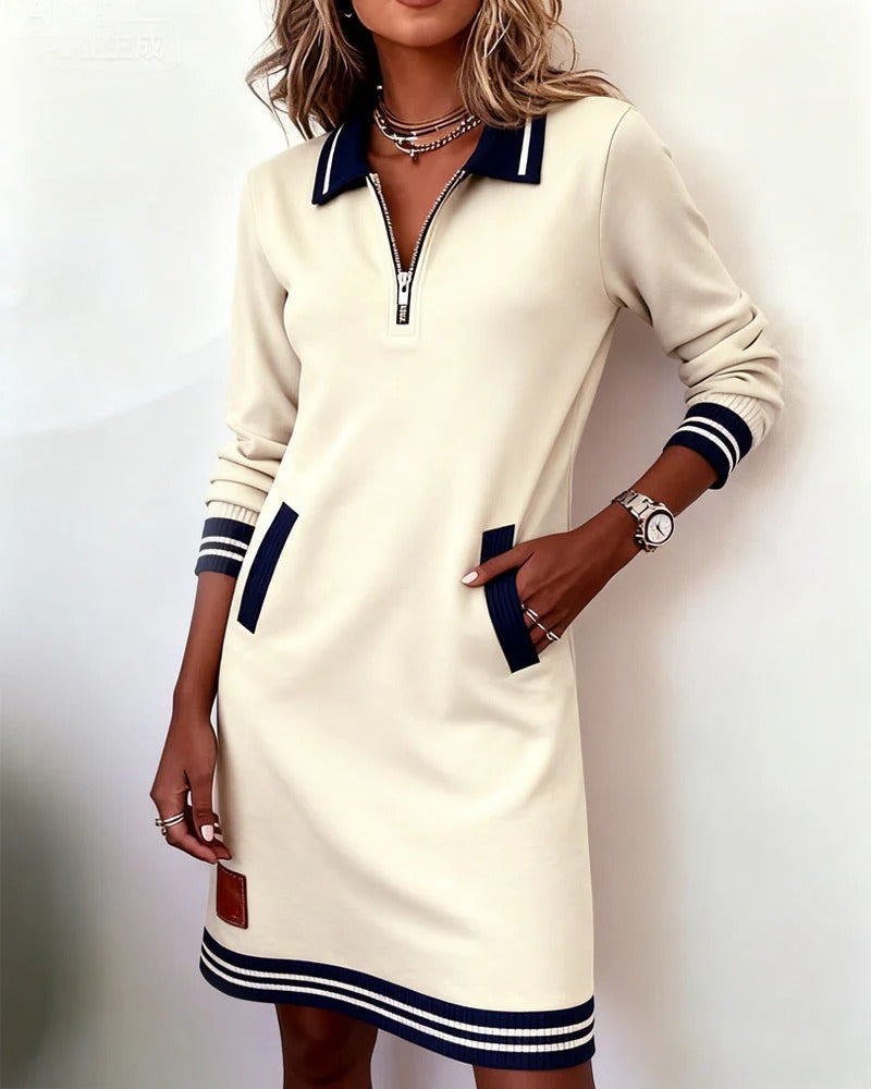 Nadege - Feminine Sporty-Chic Style Dress