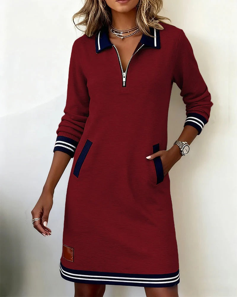 Nadege - Feminine Sporty-Chic Style Dress