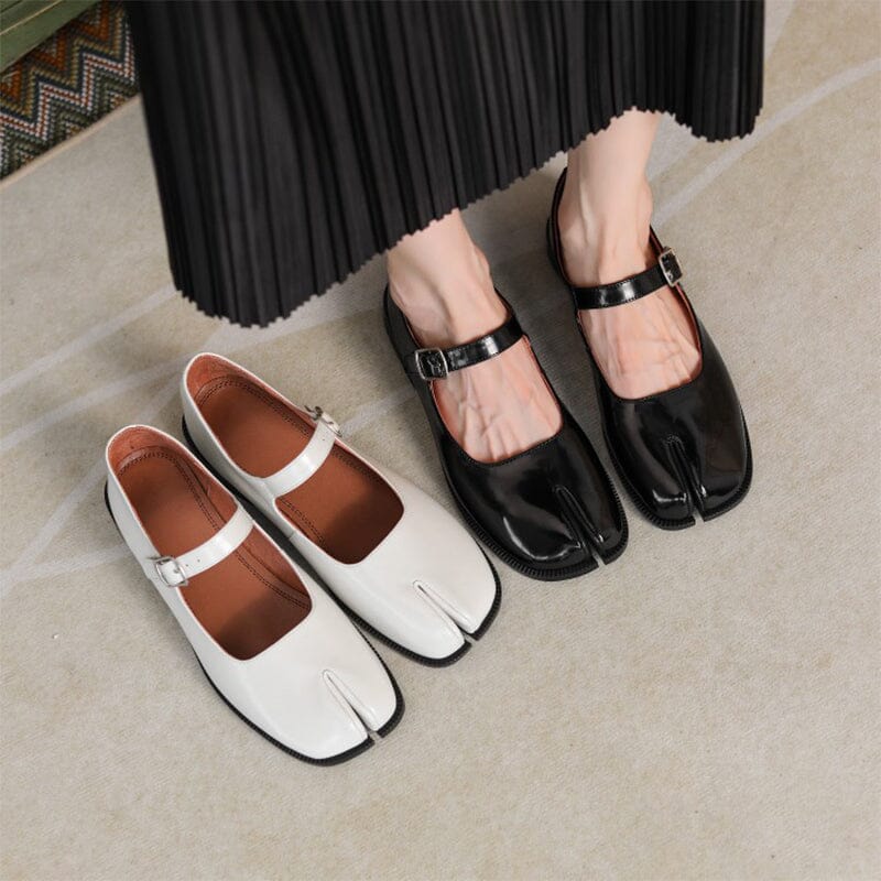 Martha Leather Mary Janes