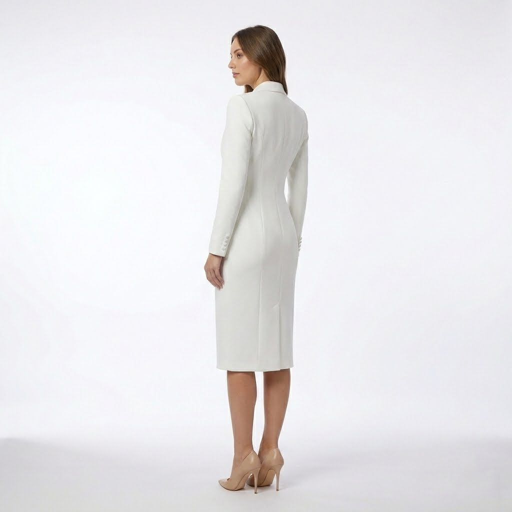 Ava | Chic Tailored Midi Dress for Women