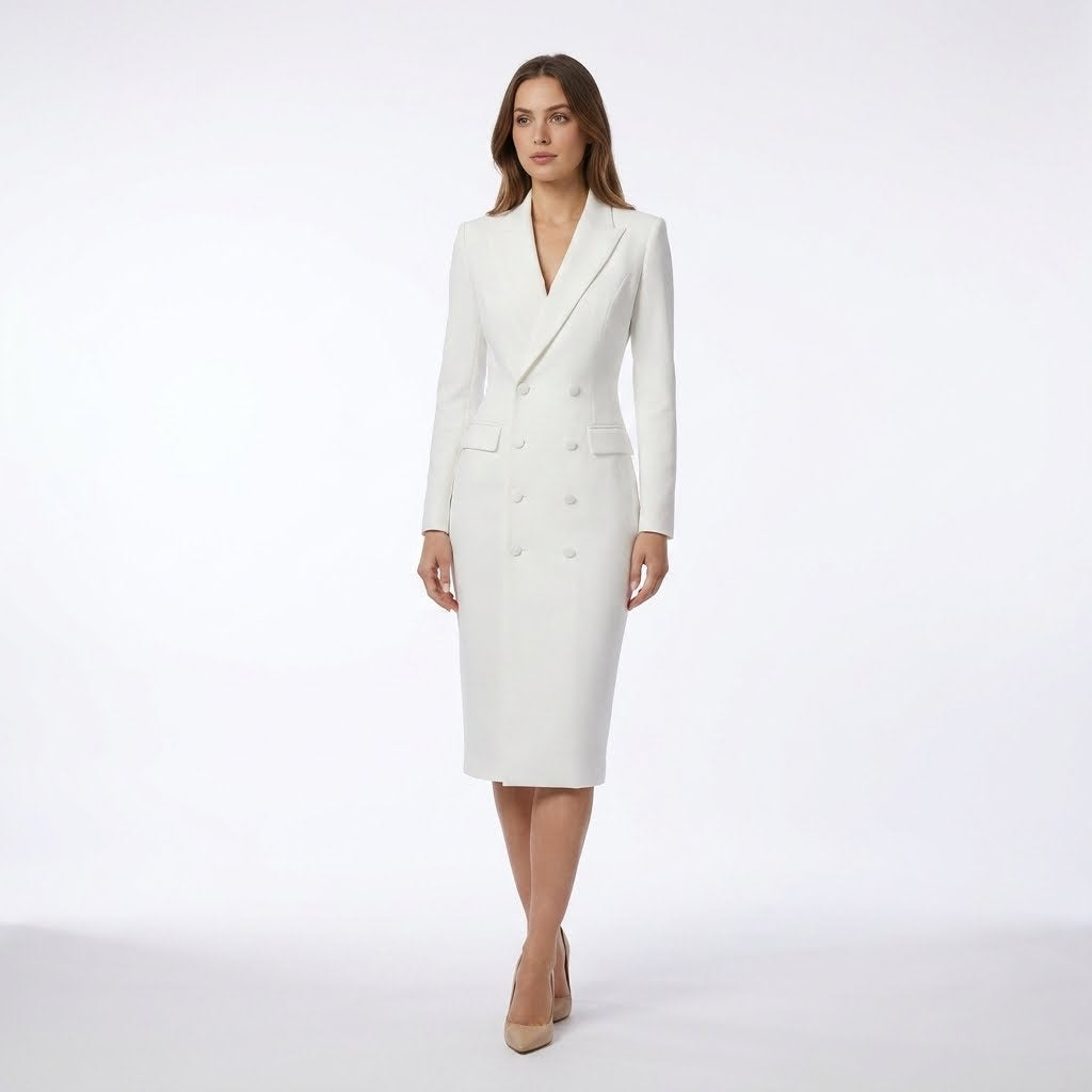 Ava | Chic Tailored Midi Dress for Women