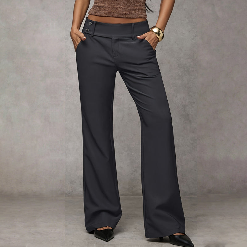 Elowra - Tailored Flared Suit Trousers